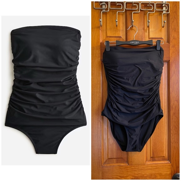 J. Crew Other - J crew Ruched Bandeau One Piece Swimsuit - 10